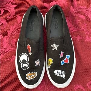 LIKE NEW ZARA Trafaluc Slip On Sticker Sneakers